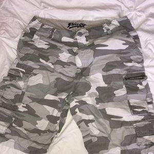 Camo cargo shorts